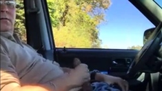 Daddy In The Car Play And Cum