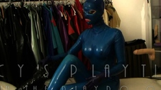 Latex fetish femdom bdsm anal strap on pain