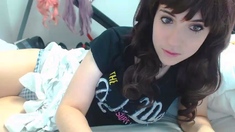 Curly Blonde Teen Records Solo Dildo Masturbation More at