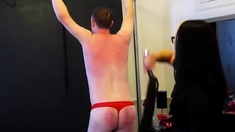 Femdom fetish strap porno