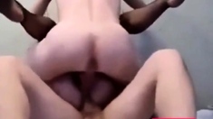 Amateur DP Threesome with Anal Gaping Girl
