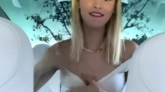 Small titted teen amateur rides dong and she loves it