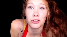 Young amateur teen in solo masturbation getting kinky