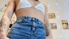 Amateur asian teen licks ass and sucks cock
