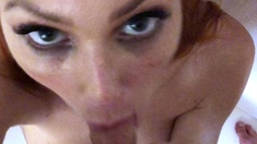 Hot amateur pov blowjob handjob