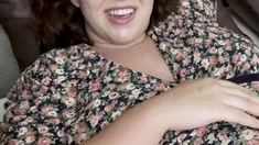 Bbw woman solo toying masturbation