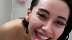 Sexy teen ebony solo toy masturbation