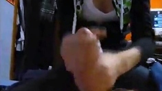 Handjob for a Big Cock on Webcam