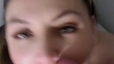 Homemade amateur blonde teen blowjob and cumshot