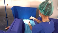 Amateur Busty Brunette Striptease