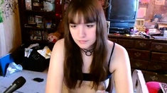 Pale amateur teen brunette Lynn Love