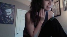 Amateur blondie solo anal masturbation