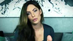 Kinky moist taco brunette anal toy play during masturbating