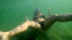 Hot Brunette Amateur Milf Rides Hubbys Cock