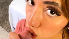 hardcore gf amateur blowjob and nice facial cumshot