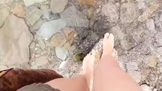 Linsey Dawn solo foot fetish