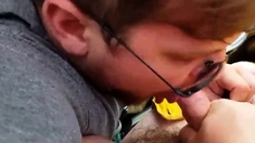 Fat Bear Stroking His Big Cock