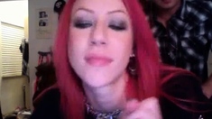 Redhead blowjob amateur slut and masturbate