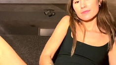 Horny amateur cam girl masturbates with her adult toy