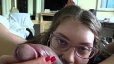 Czech amateur blowjob and fucking POV in public