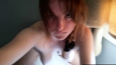 Big Dildo, Lil Pussy - Solo Female Orgasm