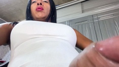 Masturbate my cock, touch my balls, swallow my milk