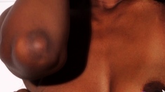Petite Ebony Milf Jahla Hot Striptease