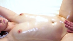 Oiled Massage Leads To Intense Squirting Orgasms