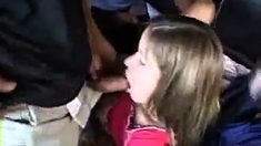 Cute Teen Picked Up And Receives Blowjobs And Facials