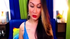 Ladyboy Jerking Cock Till Cum